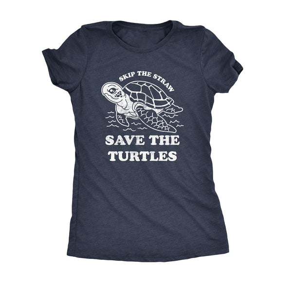Save The Turtles Womens T Shirt