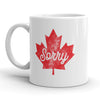 Apology Mug with Maple Leaf Design
