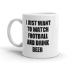 Football & Beer Lover's Mug: Just Here for the Game