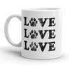 Adorable Paw Print Love Mug
