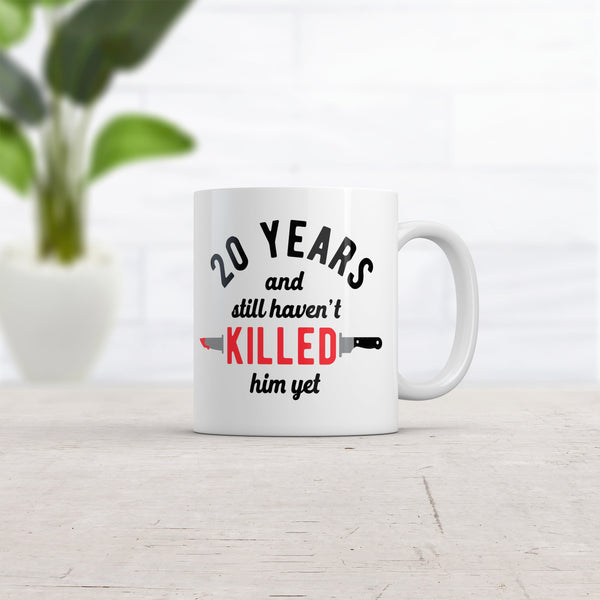 20 Years and Still Going Strong: Funny Sarcastic Anniversary Mug - 11oz Coffee Cup
