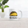 Be Mine Taco Mug - Humorous Coffee Cup for Mexican Food Lovers - 11oz Novelty Design