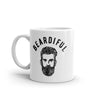 Beardiful Mug - Humorous Facial Hair Graphic Novelty Coffee Cup - 11oz