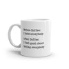 Funny Sarcastic 'Before Coffee, After Coffee' Mug for Caffeine Lovers - 11oz Novelty Cup