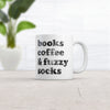 Cozy Vibes Mug: Cute Graphic Cup for Book Lovers, Coffee Enthusiasts, and Fuzzy Sock Fans - 11oz