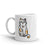 Funny Sarcastic Cat Middle Finger Mug - 11oz Novelty Coffee Cup with Flipping Off Kitten Design