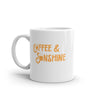Funny 'Coffee and Sunshine' Mug for Caffeine Lovers - Cute 11oz Novelty Cup with Shining Sun Graphic