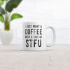 Funny Sarcastic Mug for Introverted Caffeine Lovers - 'Coffee with a Side of STFU' - 11oz