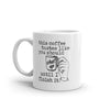 Funny 'Please Be Quiet Until I've Finished My Coffee' Mug - 11oz Novelty Cup for Caffeine Lovers