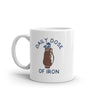 Funny Sarcastic Golf Lovers Mug - 'Daily Dose of Iron' Graphic Novelty Coffee Cup - 11oz