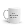 Funny 'I'm a Dogs and Coffee Kind of Girl' Mug - 11oz Novelty Cup for Puppy and Caffeine Lovers