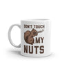 Funny Squirrel Defending Its Nuts Mug - Novelty 11oz Coffee Cup with Gun Design