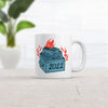 2022 Dumpster Fire Mug - Humorous New Year's Trash Graphic Novelty Coffee Cup - 11oz