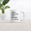 Funny Sarcastic Coffee Mug for Caffeine Lovers - 'I Either Drink Coffee or I Say Bad Words' - 11oz Novelty Cup