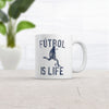 Funny 'Futbol Is Life' Mug for Soccer Lovers - 11oz Novelty Coffee Cup