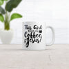 Funny Faith Mug: 'This Girl Runs on Coffee and Jesus' - 11oz Church Novelty Cup
