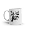 Funny Faith Mug: 'This Girl Runs on Coffee and Jesus' - 11oz Church Novelty Cup