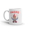 Gnope Mug - Hilarious Gnome Wizard Graphic Novelty Coffee Cup - 11oz