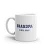 Funny 'Grandpa Since 2022' Mug - Novelty 11oz Coffee Cup for New Grandfathers