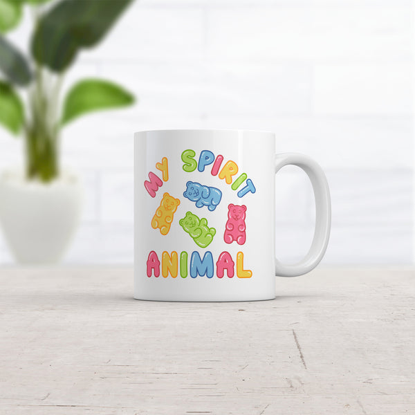Gummy Bear Spirit Animal Mug - Funny Candy Graphic Novelty Coffee Cup, 11oz