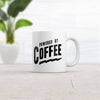 Funny Sarcastic 'Powered By Coffee' Mug - 11oz Novelty Cup for Caffeine Lovers