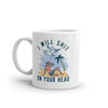 Funny Seagull Mug - 'I Will Shit On Your Head' Beach-Themed Novelty Coffee Cup - 11oz