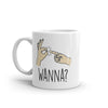 Funny 'Wanna Finger Bang' Mug - Humorous Offensive Sex Joke with Hands Graphic - 11oz Novelty Coffee Cup