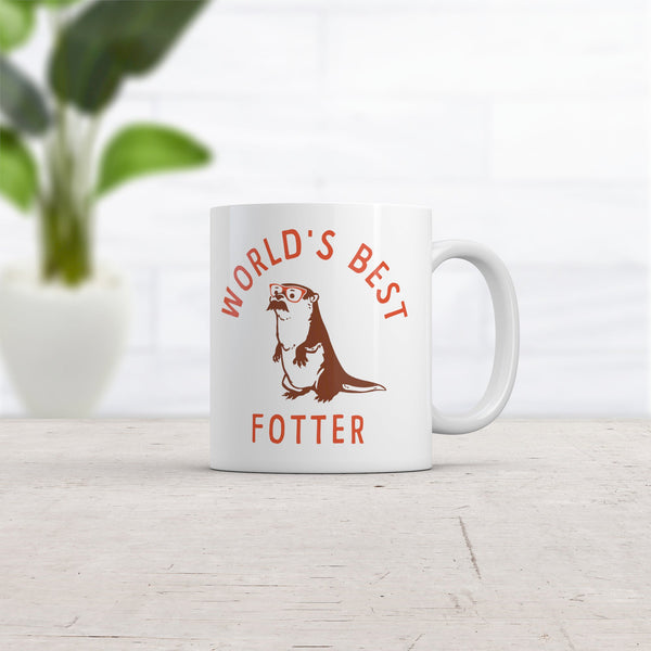 World's Best Otter Mug - Funny Sarcastic Father's Day Gift with Graphic Design - 11oz Novelty Cup