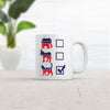 Cat Mug with Voting Ballot Design