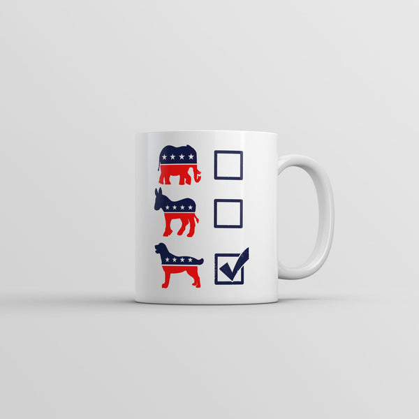 Dog-Themed Voting Ballot Mug