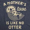  A Mothers Love Is Like No Otter Womens T Shirt 