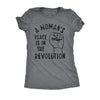  A Womans Place Is In The Revolution Womens T Shirt 