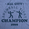  All City Snowball Fight Champion 1988 Womens T Shirt 