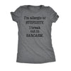  Allergic To Stupidity Womens T Shirt 
