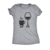  Am Coffee Pm Wine Womens T Shirt 