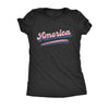  America Retro Glitter Womens T Shirt 