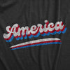  America Retro Glitter Womens T Shirt 