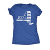  American Flag New York State Womens T Shirt 