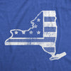  American Flag New York State Womens T Shirt 