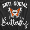  Anti social Butterfly Womens T Shirt 