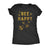  Bee Happy Glitter Womens T Shirt 