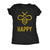  Bee Happy Womens T Shirt 
