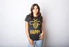  Bee Happy Womens T Shirt 
