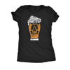  Beer Glass Skull Womens T Shirt 