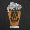  Beer Glass Skull Womens T Shirt 