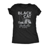  Black Cat Bookseller Cafe Womens T Shirt 