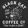  Black Cat Coffee Co Womens T Shirt 