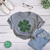  Buffalo Plaid Shamrock Womens T Shirt 