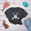  Bunny Flipping The Bird Womens T Shirt 