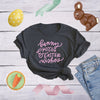  Bunny Kisses And Easter Wishes Womens T Shirt 